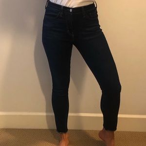Flying Monkey raw hem side slit jeans